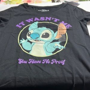 Disney stitch It wasn’t me you have no proof t-shirt